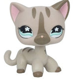 LPS CAT Pet Shop Toys Rare Stands Little Short Hair Kitten Pink #2291 Grey #5 Black #994 Old Original Kitty  Figure Collection