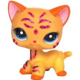 LPS CAT Pet Shop Toys Rare Stands Little Short Hair Kitten Pink #2291 Grey #5 Black #994 Old Original Kitty  Figure Collection