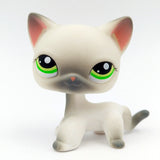 LPS CAT Pet Shop Toys Rare Stands Little Short Hair Kitten Pink #2291 Grey #5 Black #994 Old Original Kitty  Figure Collection
