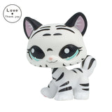 LPS CAT Pet Shop Toys Rare Stands Little Short Hair Kitten Pink #2291 Grey #5 Black #994 Old Original Kitty  Figure Collection