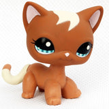 LPS CAT Pet Shop Toys Rare Stands Little Short Hair Kitten Pink #2291 Grey #5 Black #994 Old Original Kitty  Figure Collection