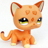 LPS CAT Pet Shop Toys Rare Stands Little Short Hair Kitten Pink #2291 Grey #5 Black #994 Old Original Kitty  Figure Collection