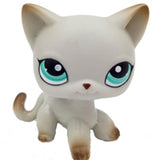 LPS CAT Pet Shop Toys Rare Stands Little Short Hair Kitten Pink #2291 Grey #5 Black #994 Old Original Kitty  Figure Collection