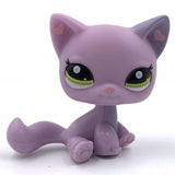 LPS CAT Pet Shop Toys Rare Stands Little Short Hair Kitten Pink #2291 Grey #5 Black #994 Old Original Kitty  Figure Collection