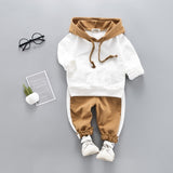 Baby Boy Hooded Casual Clothing Set Sweatshirt Long Sleeve Autumn Boys Outfits Tracksuit Suits Clothes