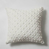 Vintage Crochet Knitted Cushion Cover Pink Beige Yellow Merbau Pillow Cover Home Sofa Bed Living Room 45x45cm Pillowcase