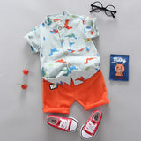 Baby Boy Clothes Sport Clothing Tracksuit Summer Casual Clothes Set T-shirt +shorts 2PCS Toddler Clothing Sets 0-4 Years