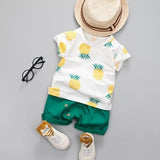 Baby Boy Clothes Sport Clothing Tracksuit Summer Casual Clothes Set T-shirt +shorts 2PCS Toddler Clothing Sets 0-4 Years
