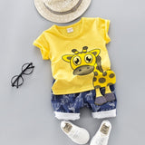 Baby Boy Clothes Sport Clothing Tracksuit Summer Casual Clothes Set T-shirt +shorts 2PCS Toddler Clothing Sets 0-4 Years