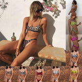 Sexy Lady Snakeskin Bikini Women Swimwear Leopard Bikinis Sexy Biquini Swim Suit Push Up Swimsuit Female Beachwear Swimming
