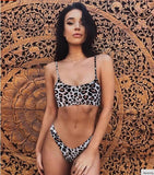 Sexy Lady Snakeskin Bikini Women Swimwear Leopard Bikinis Sexy Biquini Swim Suit Push Up Swimsuit Female Beachwear Swimming