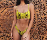 Sexy Lady Snakeskin Bikini Women Swimwear Leopard Bikinis Sexy Biquini Swim Suit Push Up Swimsuit Female Beachwear Swimming