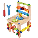 Montessori Wooden Assembling Chair for Children's Education