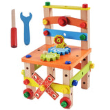 Montessori Wooden Assembling Chair for Children's Education