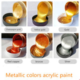 100/300ml Gold Metallic Acrylic Paint