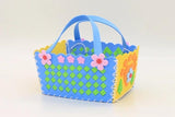 EVA Handmade Woven Paste Basket Children Toy DIY Handicrafts Girl Gifts Sticky Kindergarten