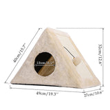 Fast Pet Cat Tree with Sisal-Covered Scratching Post Plush Cat Condo House Hammock Perches Platform Dangling Ball for Cat Kitten