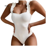Rebicoo Women Solid Color Jumpsuit Push-Up Lingerie One Piece Lace One Piece Ladies Solid Underwear Set Lingerie 19Dec02