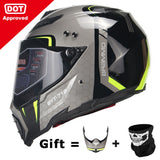 BYE New Motorcycle Helmet Men Full Face Helmet Moto Riding ABS Material Adventure Motocross Helmet Motorbike DOT Certification#