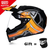 BYE New Motorcycle Helmet Men Full Face Helmet Moto Riding ABS Material Adventure Motocross Helmet Motorbike DOT Certification#