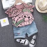 Baby Boy Clothes Sport Clothing Tracksuit Summer Casual Clothes Set T-shirt +shorts 2PCS Toddler Clothing Sets 0-4 Years