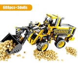 SEMBO BLOCK City Engineering Bulldozer Crane Technic Car Truck Excavator Roller Building Blocks bricks Construction Toys - shopwishi 