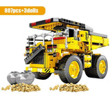 SEMBO BLOCK City Engineering Bulldozer Crane Technic Car Truck Excavator Roller Building Blocks bricks Construction Toys - shopwishi 