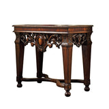 Vintage hand carved solid birch wood luxury console table side table GF18