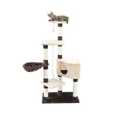 Cat Tree House Condo Playground Stratcher Furniture for Cats Kittens Multi-Level Tower for Cats Play Cozy Nest Home Pet Cat Toys