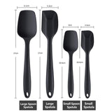 LMETJMA 6 Piece Silicone Spatula Set Non-Stick Heat-Resistant Spatulas Turner for Cooking Baking Mixing Baking Tools KC0320