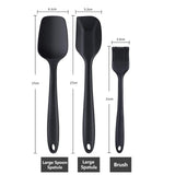 LMETJMA 6 Piece Silicone Spatula Set Non-Stick Heat-Resistant Spatulas Turner for Cooking Baking Mixing Baking Tools KC0320