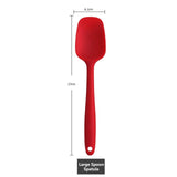 LMETJMA 6 Piece Silicone Spatula Set Non-Stick Heat-Resistant Spatulas Turner for Cooking Baking Mixing Baking Tools KC0320
