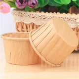 10pcs Oilproof Golden Muffin Cupcake Liner Baking Paper Cup