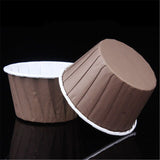 10pcs Oilproof Golden Muffin Cupcake Liner Baking Paper Cup