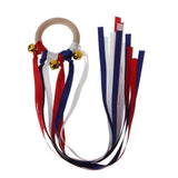 Montessori Style Sensory Toy BPA-free Non-toxic Baby Ribbon Ring Newborns Upwards Develop Colour Recognition Sensory Toy