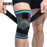 Aolikes 1 pçs  suporte ao joelho esportes de proteção profissional joelho almofada bandagem respirável joelho cinta basquete tênis ciclismo