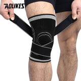 Aolikes 1 pçs  suporte ao joelho esportes de proteção profissional joelho almofada bandagem respirável joelho cinta basquete tênis ciclismo