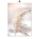 Dried Flower Plant Beige Reed Wheat Nordic Posters And Prints Wall Art Canvas Painting Wall Pictures For Living Room Home Decor - shopwishi 