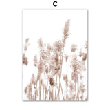Dried Flower Plant Beige Reed Wheat Nordic Posters And Prints Wall Art Canvas Painting Wall Pictures For Living Room Home Decor - shopwishi 