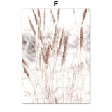 Dried Flower Plant Beige Reed Wheat Nordic Posters And Prints Wall Art Canvas Painting Wall Pictures For Living Room Home Decor - shopwishi 