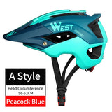 WEST BIKING Bicycle Helmet Trail XC MTB All-terrain Bike Helmet OFF-ROAD Casco Ciclismo Bicicleta Mountain Bike Cycling Helmet