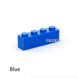 50PCS DIY Building Blocks Thick Figures Bricks 1x4 Dots Educational Creative Size Compatible With lego Toys for Children - shopwishi 