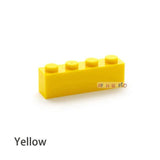 50PCS DIY Building Blocks Thick Figures Bricks 1x4 Dots Educational Creative Size Compatible With lego Toys for Children - shopwishi 