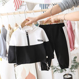Spring Autumn Children Boys Girls Clothes Suit  Baby Solid Jacket Pants 2Pcs/sets Toddler Active Cotton Clothing Kids Tracksuits