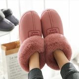 2020 Faux Fur Winter Warm Shoes Woman Men Indoor Slippers Soft Plush Anti-slip Lovers Home Floor Slipper Cotton Slides SH08271
