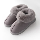 2020 Faux Fur Winter Warm Shoes Woman Men Indoor Slippers Soft Plush Anti-slip Lovers Home Floor Slipper Cotton Slides SH08271