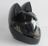 NITRINOS Motorcycle helmet men and women racing personality four seasons safety helmet cat ear helmet