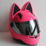 NITRINOS Motorcycle helmet men and women racing personality four seasons safety helmet cat ear helmet