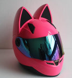 NITRINOS Motorcycle helmet men and women racing personality four seasons safety helmet cat ear helmet
