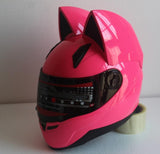 NITRINOS Motorcycle helmet men and women racing personality four seasons safety helmet cat ear helmet